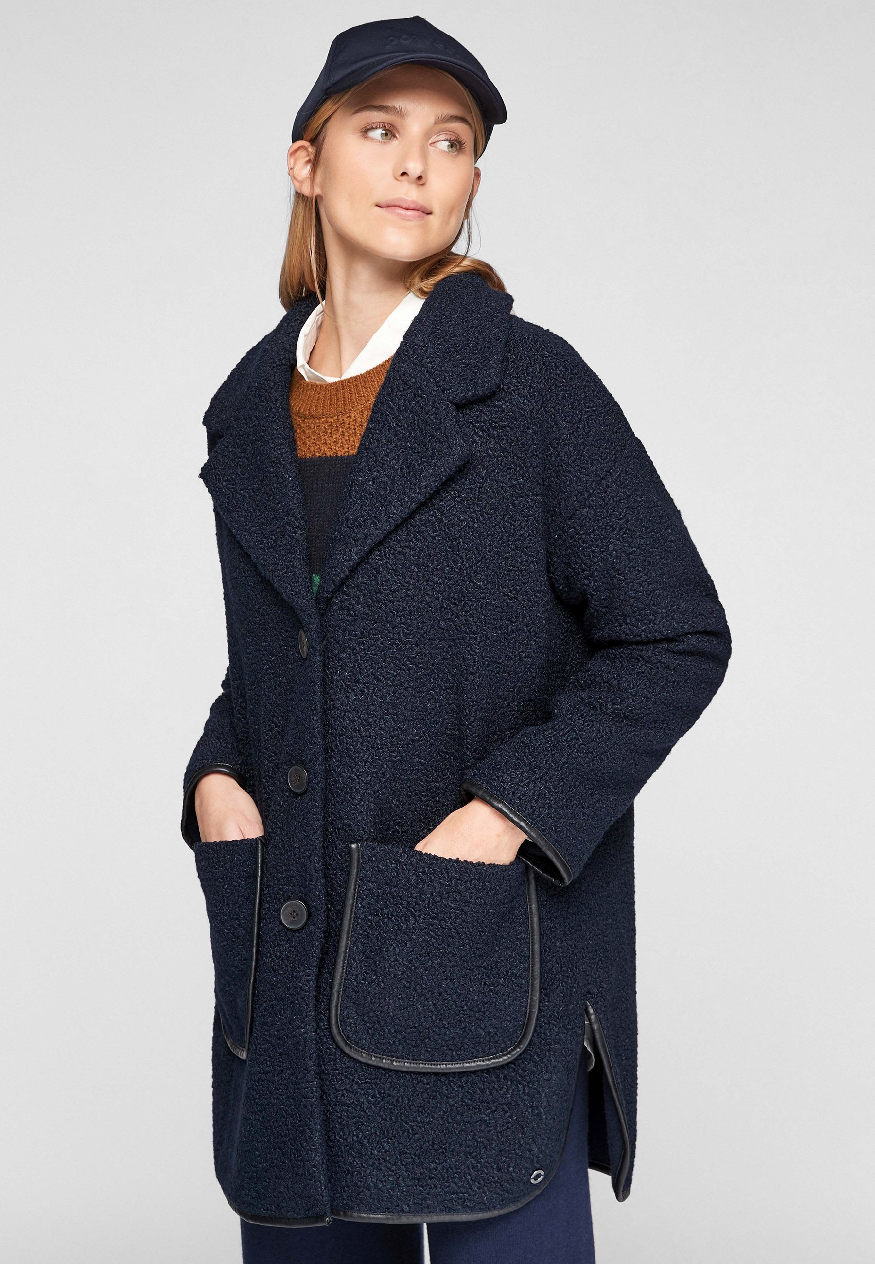 s oliver kurzmantel navy