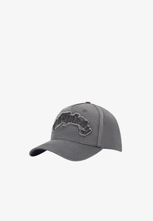 Ed Hardy, UNISEX DISTRESSED GOTHIC 6 PANEL CAP - Pet - grey
