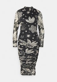 CERRADO SKY DRESS - Vestido de dia - black/white