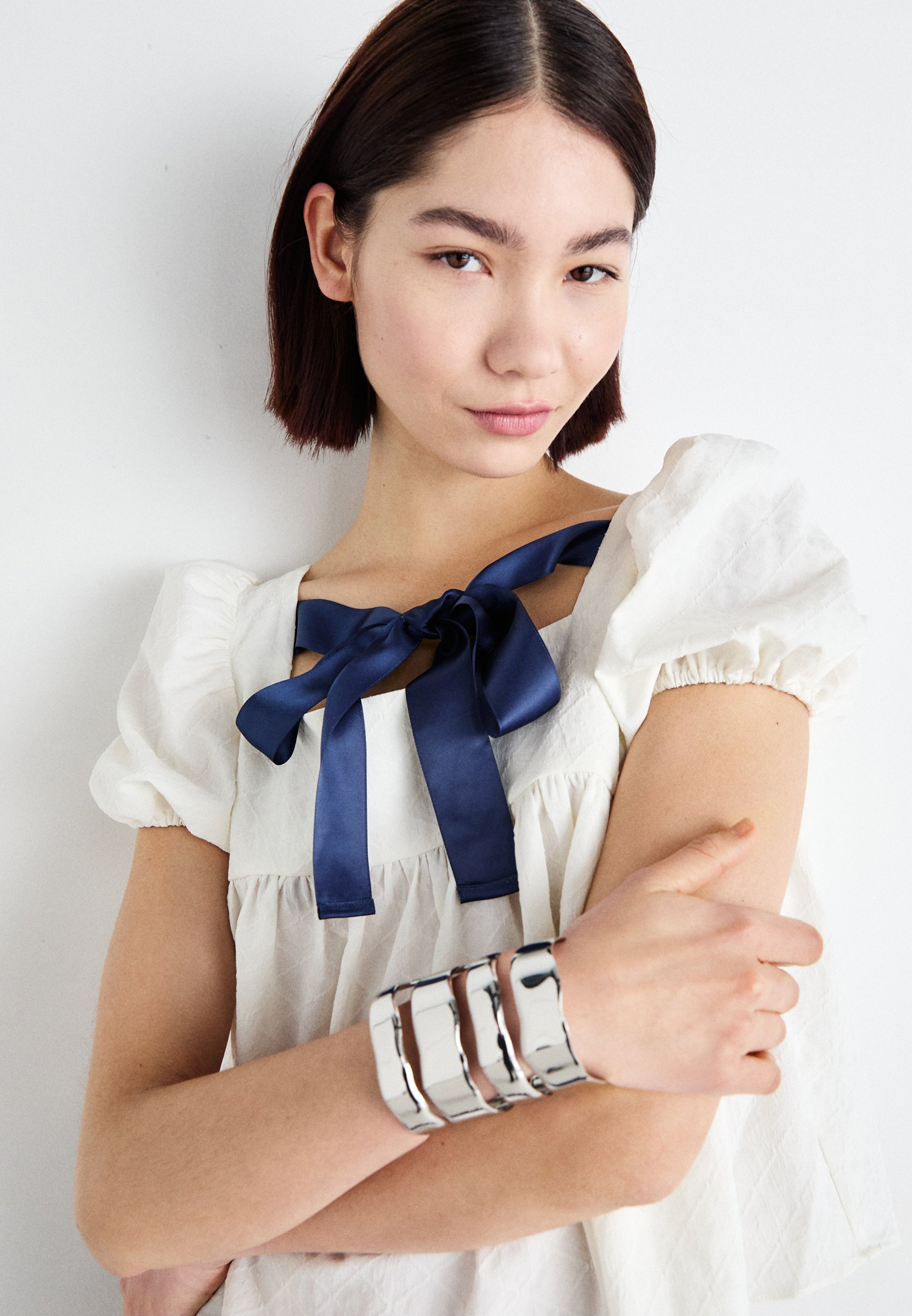売れ筋商品|||シスタージュン シャツ レディース トップス SEABOARD BOW  - Blouse - white Seaboard Bow Top – Sister Jane