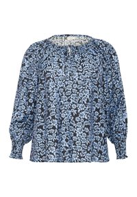 Kaffe Curve AMINA - Blouse - black windsurfer flower print