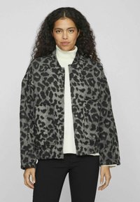 VILA LEOPRINT - Bomber-jakk - dark grey