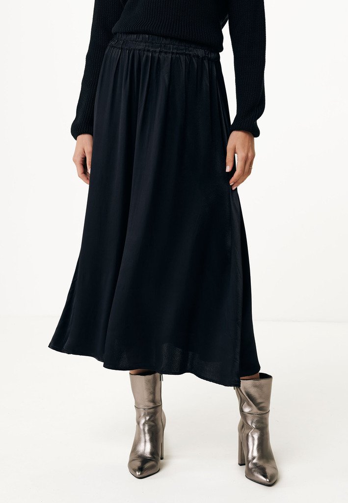 Jupe Plissée Noire MEXX Taille 34 - Occasion En Très Bon état, Style Intemporel