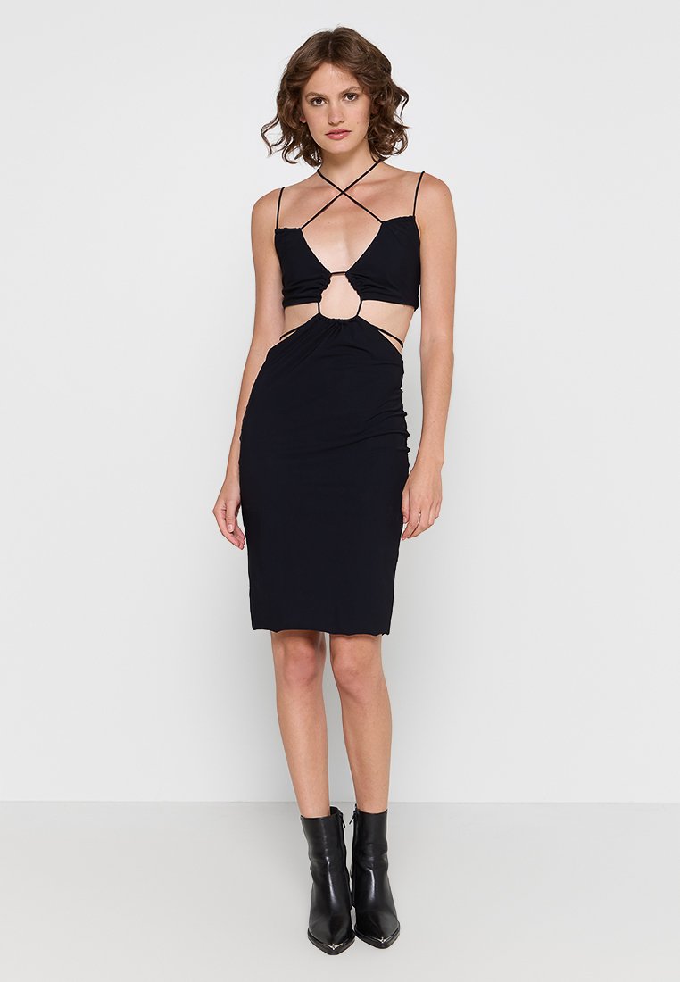 PATRIZIA PEPE Jerseyjurk antraciet gemêleerd PATRIZIA PEPE Jerseyjurk antraciet gemêleerd