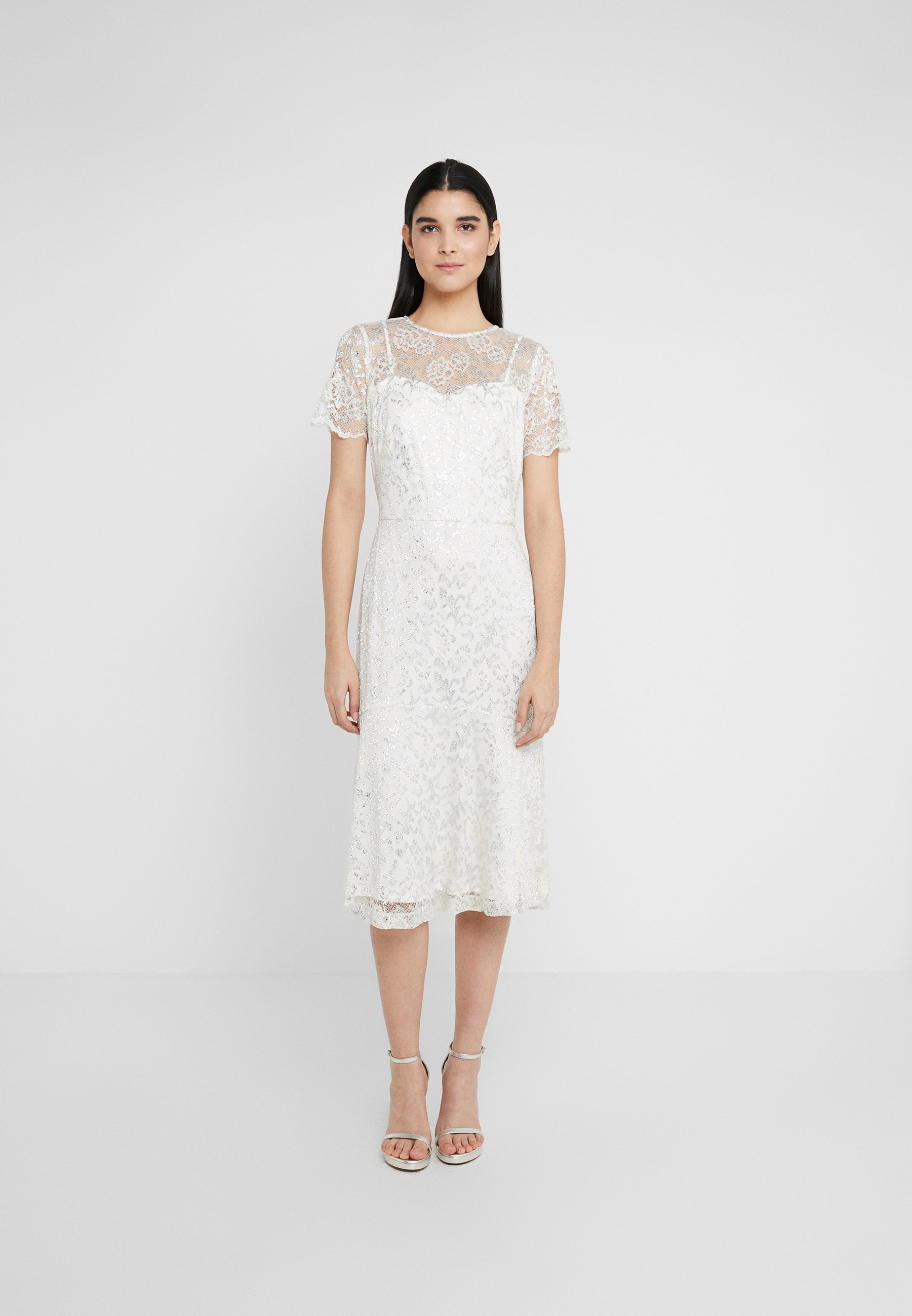 Lauren Ralph Cocktailkleid Festliches Kleid Mascarpone Cream Offwhite Zalando De 