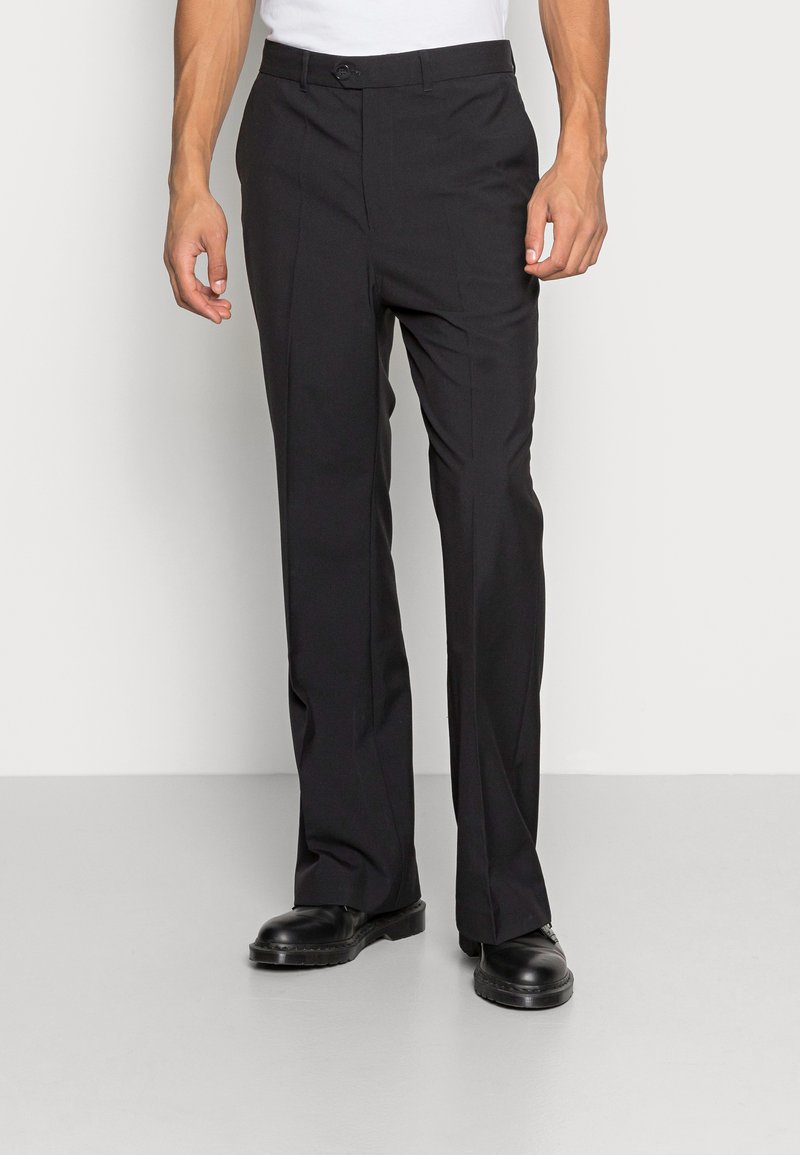 Weekday FRANKLIN FLARED TROUSERS - Calças - black
