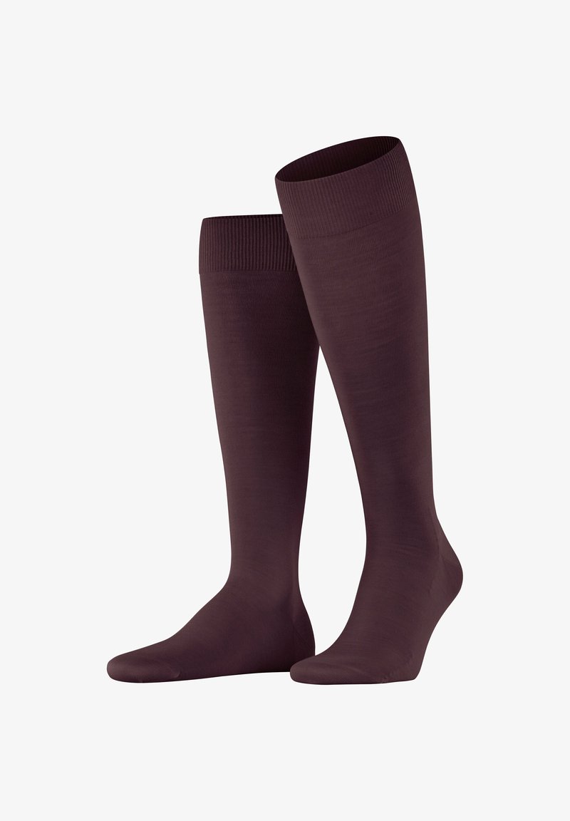 FALKE ClimaWool - Kniestrümpfe - barolo