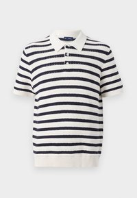 STRIPE - Pikeepaita - white/navy