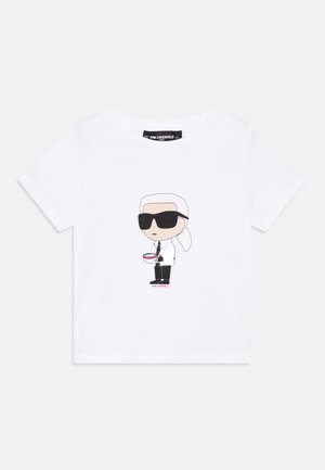 KARL LAGERFELD KIDS, SHORT SLEEVES TEE - Camiseta estampada - white