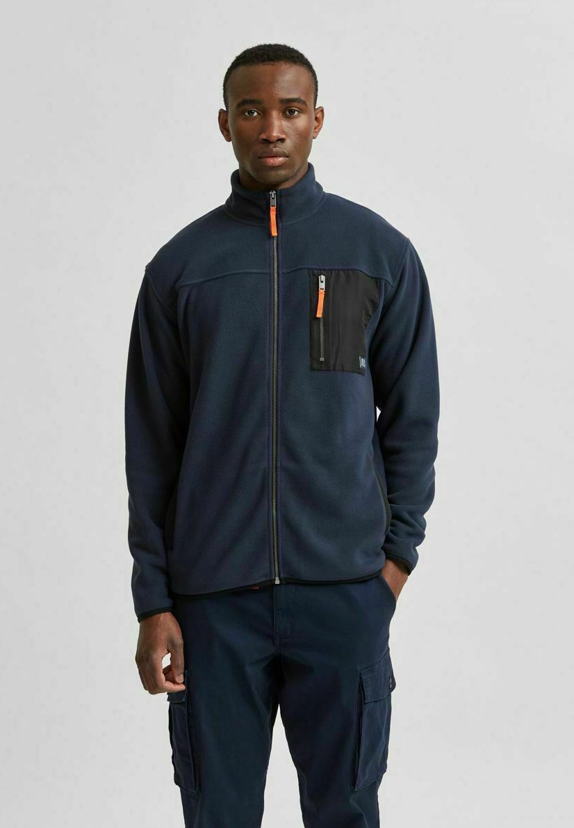 Selected Homme Fleece jacket - navy 