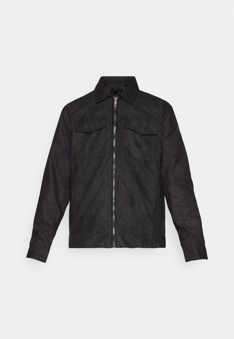 Brave Soul Imitatieleren jas zwart