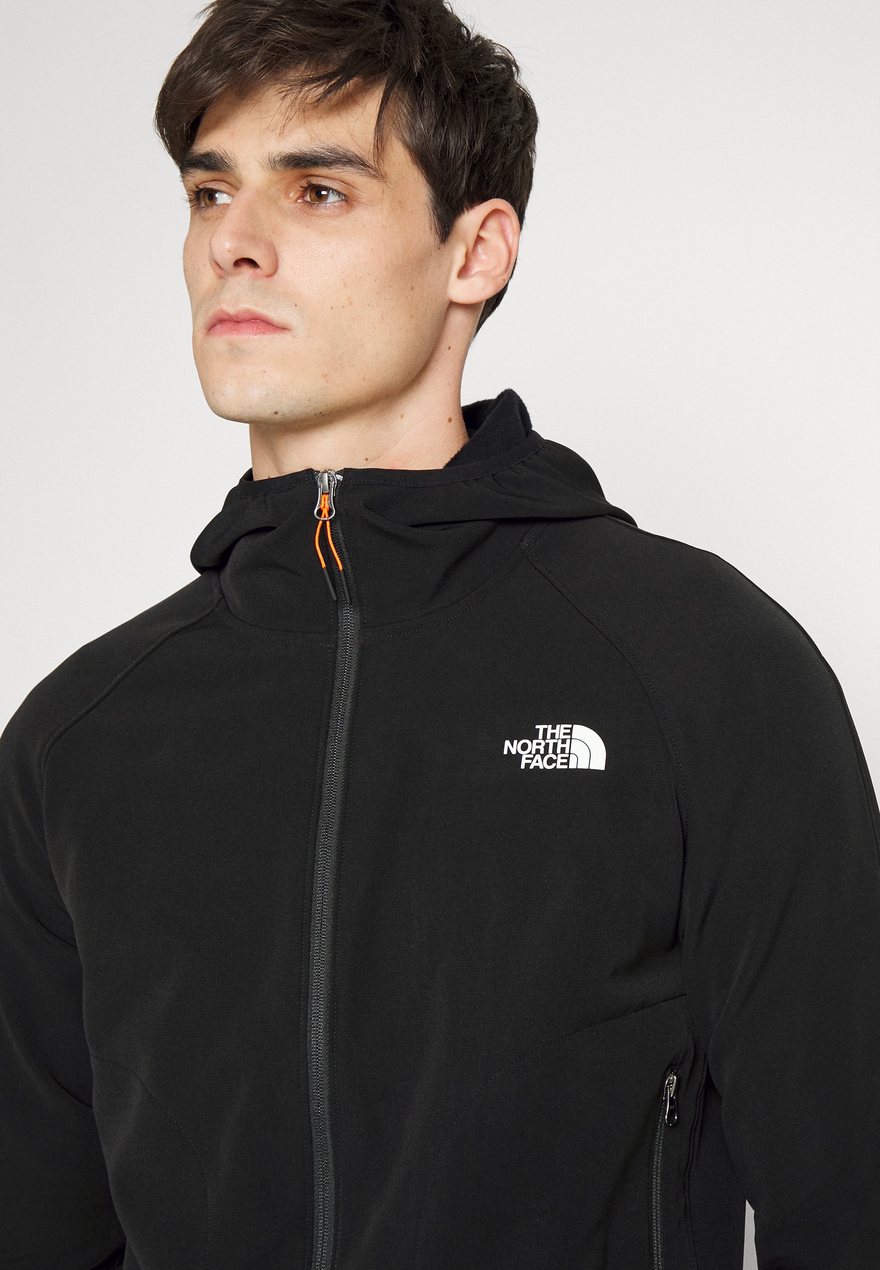 full zip black fleece
