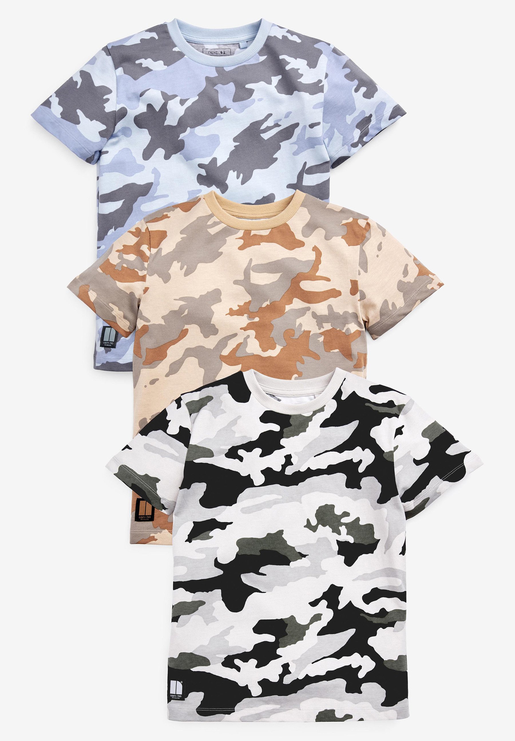 Next 3 PACK CAMOUFLAGE - Print T-shirt 