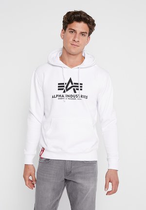 BASIC - Mikina s kapucňou - white