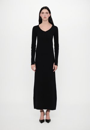 LONA DRESS - Strikkjoler - black