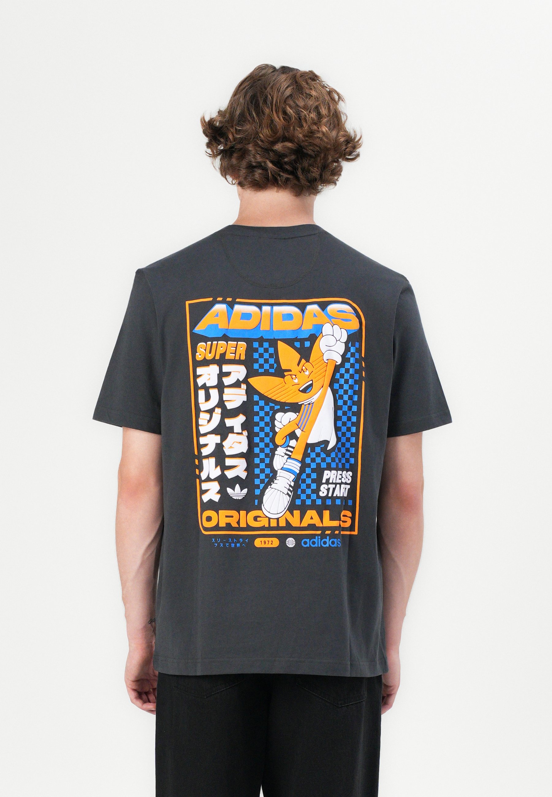 adidas Originals RETRO GAMING UNISEX - Print T-shirt - anthracite