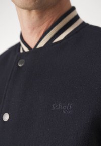 Schott Kožená bunda - navy/beige
