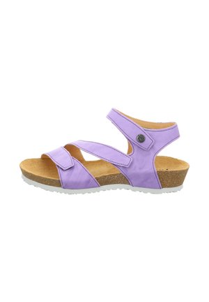 Sandalen met sleehak - lavendel