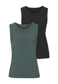 2 PACK - Top - eukalyptus schwarz