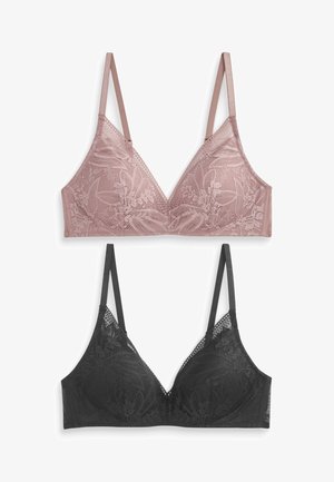 DETAIL 2 PACK PAD  - Soutien-gorge triangle - black mauve purple