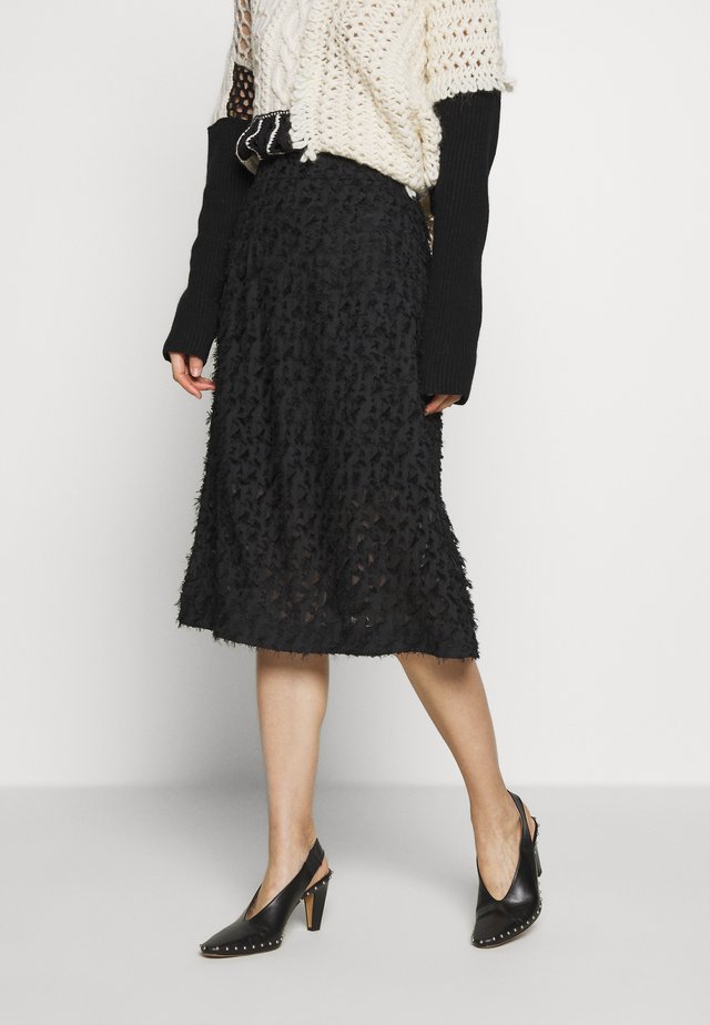 FUMI SKIRT - A-linjekjol - black