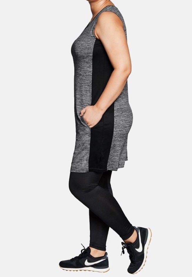 Sheego Jersey dress - mottled grey - (Pre-owned) - Zalando.ie