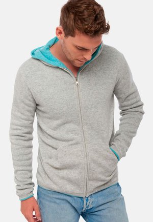 CARSON - Cardigan - flanelle chiné   piscine