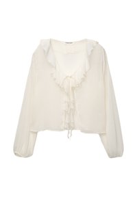 FLOWING WITH RUFFLES - Blouse - white