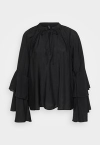 VMCLARA FRILL DETAIL - Blusa - black