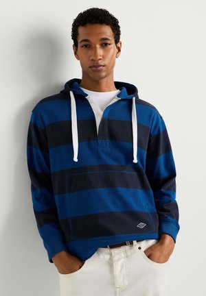 Pepe Jeans, PEPE JEANS CARDIGAN JOE STRIPES HOODIE - Top dugih rukava - deep sea blue
