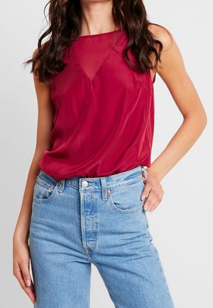 Pieces Bluse - red