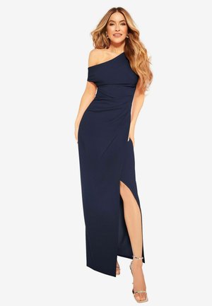 OFF THE SHOULDER GATHERED WAIST - REGULAR FIT - Ballkleid - navy blue