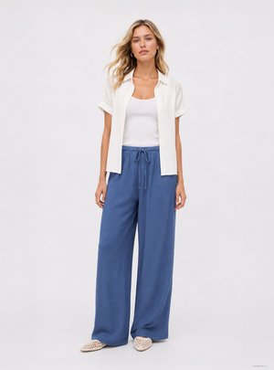Terranova, PANTALONE LUNGO TINTA UNITA - Pantaloni - blu