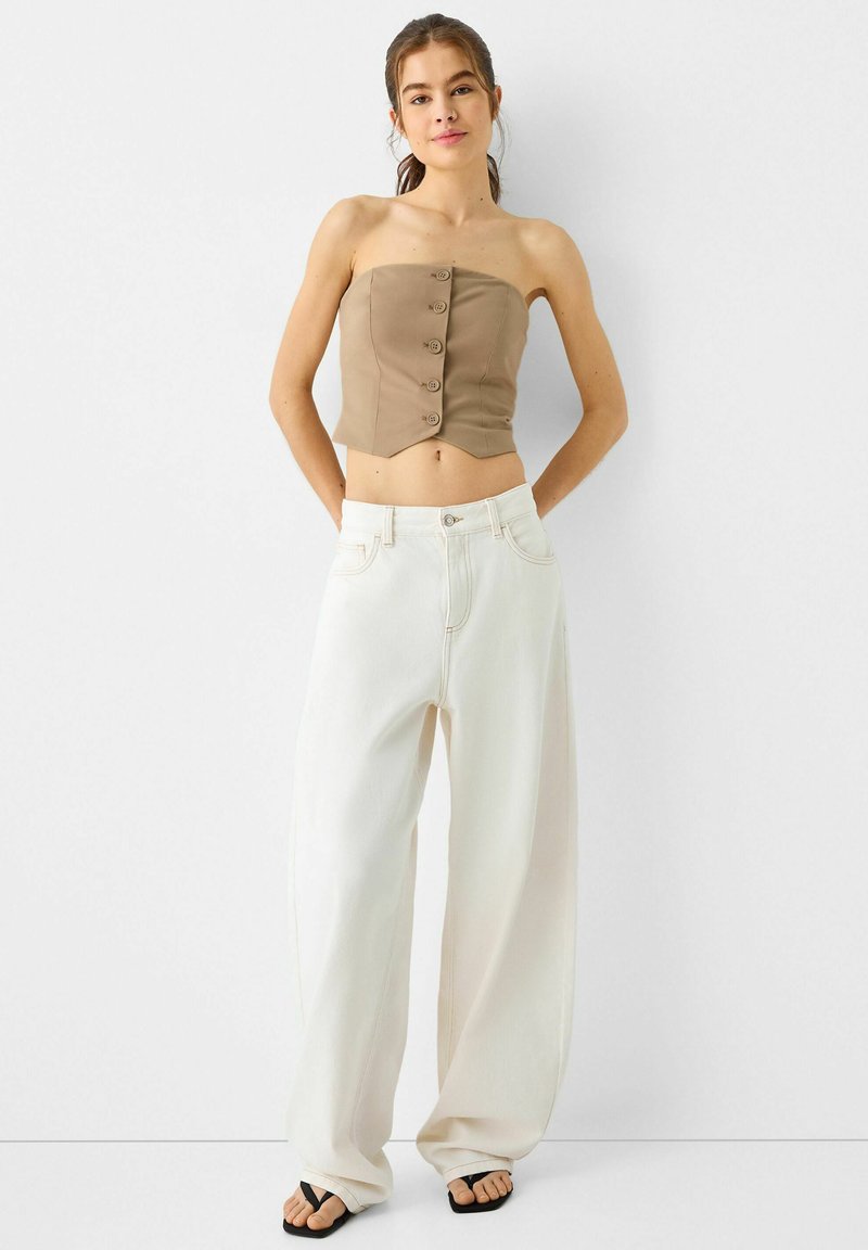 Bershka Top bruin Bershka Top bruin