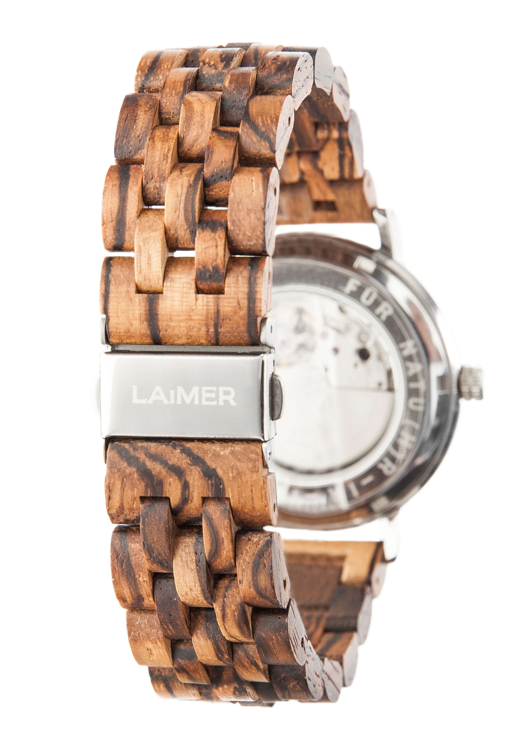 LAIMER LAIMER AUTOMATIK HOLZUHR - ANALOGE ARMBANDUHR ROBERTO - Orologio -  ocher/giallo - Zalando.it