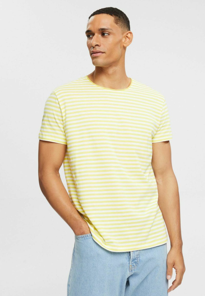 Esprit ICON Tshirt imprimé bright yellow/jaune clair ZALANDO.FR