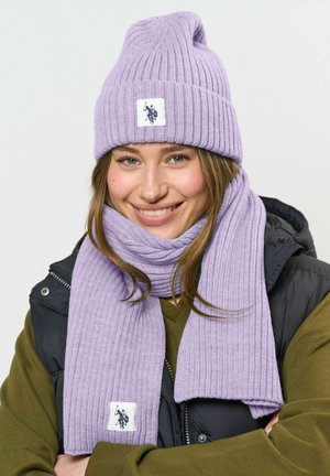 U.S. Polo Assn., UUNOR - Плетена шапка - pastel lilac