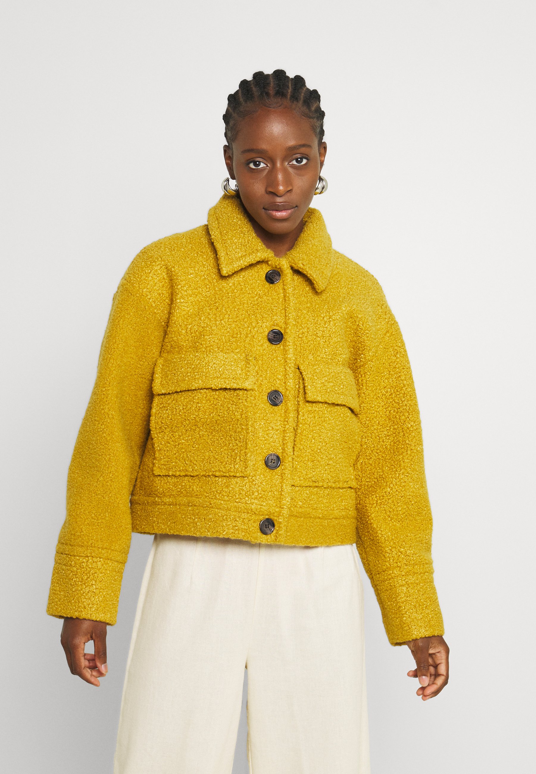 mustard yellow jacket