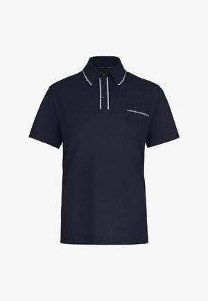 Falconeri, PIQUÉ WITH KNITTED COLLAR - Polo - blue