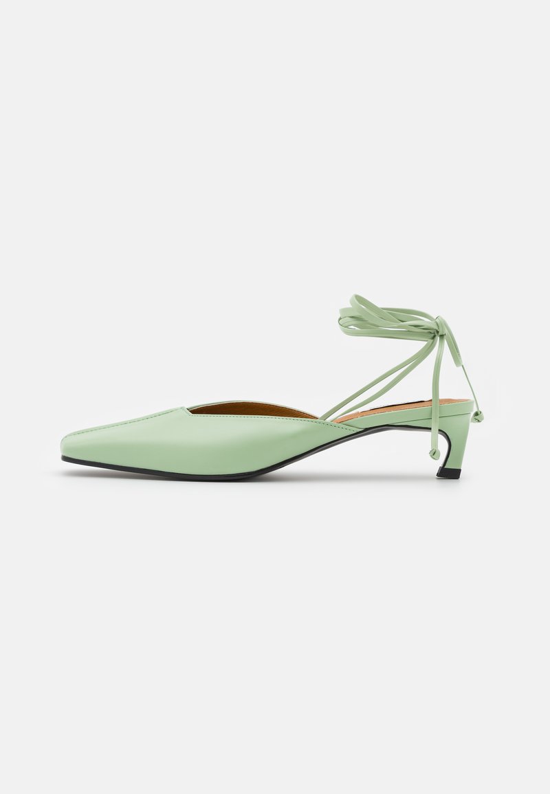 Damen Bekleidung | Reike Nen PIPING STRAP KITTEN HEEL Pantolette hoch mint/grün - LX39873 Damen Bekleidung | Reike Nen PIPING STRAP KITTEN HEEL Pantolette hoch mint/grün - LX39873