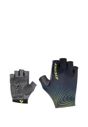 Ziener CLEM 2 PACK - Fingerless gloves - black bitter lemon