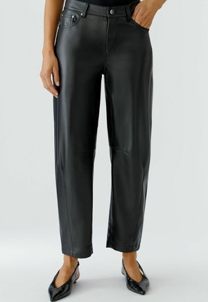 MIT BESCHICHTUNG - Pantalon classique - black