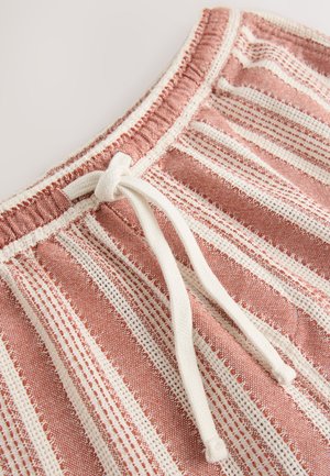 Next REGULAR FIT ELASTICATED WAIST TEXTURED STRIPE - Shortsit - rust orange