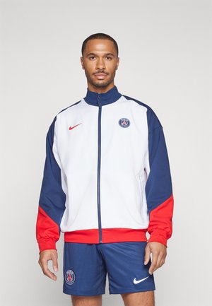 Nike Performance PARIS ST GERMAIN NIKE DF STRIKE ANTHEM HOME JACKET - Giacca sportiva - white/midnight navy/university red