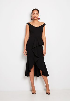 BARDOT FRILL - Cocktailkjoler / festkjoler - black