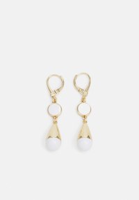 LUCY - Øredobber - gold-coloured/white