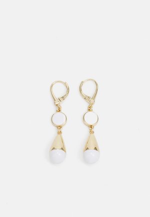 DKNY LUCY - Earrings - gold-coloured/white