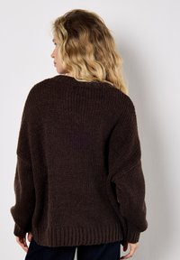 Apricot EMBROIDERED FLOWER  - Strickpullover - brown