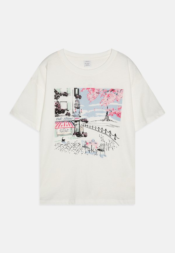 REGULAR FIT PARIS CAFE - Print T-shirt