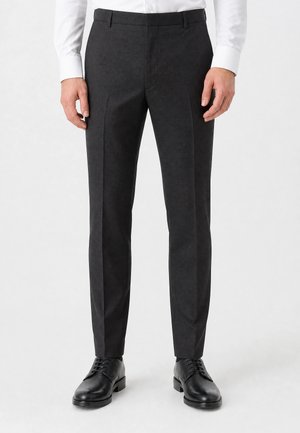 Calvin Klein, BIRDS EYE SLIM TROUSER - Παντελόνι κοστουμιού - volcanic ash